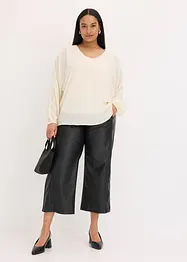 Tunika i chiffon med strass, bonprix