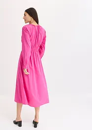 Maxikjole i poplin, bonprix
