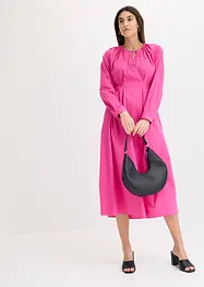 Maxikjole i poplin, bonprix