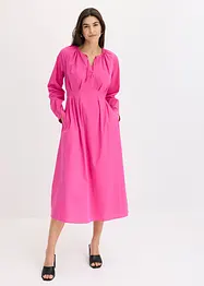 Maxikjole i poplin, bonprix