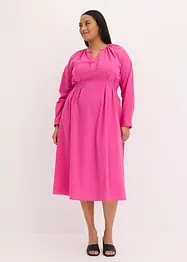 Maxikjole i poplin, bonprix