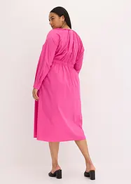 Maxikjole i poplin, bonprix