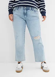 Straight-jeans, Mid Waist komfortlinning, cropped, bonprix