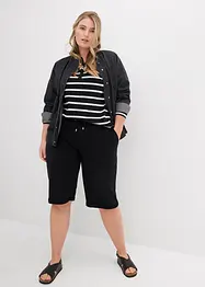 Bermudashorts i trikotmateriale med oppbrett, bonprix