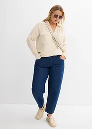 Barrel-jeans Mid Waist, økologisk bomull, bonprix