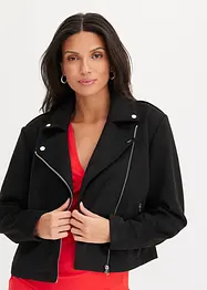Jakke i imitert semsket skinn, cropped, bonprix