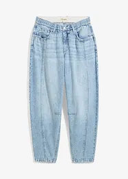 Barrel-jeans Mid Waist Low Stretch, cropped, bonprix