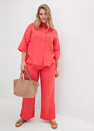 Bluse i kjølende linmiks, bonprix