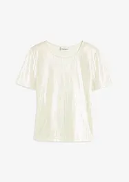 Topp i materiale med glans, bonprix
