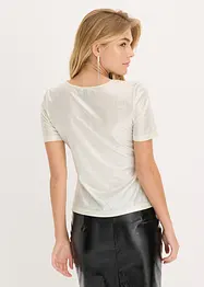 Topp i materiale med glans, bonprix