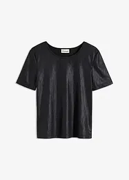 Topp i materiale med glans, bonprix