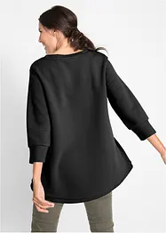 Lang sweatshirt med viskose, bonprix