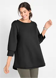 Lang sweatshirt med viskose, bonprix