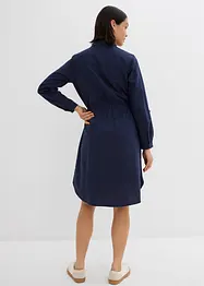 Skjortekjole av lin-/bomullsmiks, bonprix