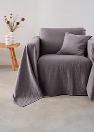 Forseggjort overkast i lin, bonprix