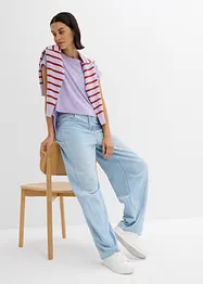 Oversized topp i lett viskose, bonprix