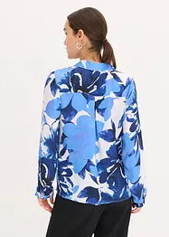 Mønstret satengbluse, bonprix