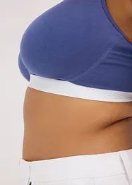 BH uten bøyle, med økologisk bomull (2-pack), bonprix