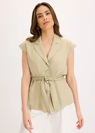 Ermeløs blazer i lyocell, bonprix