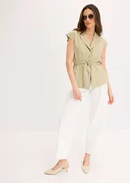 Ermeløs blazer i lyocell, bonprix