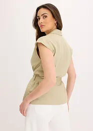 Ermeløs blazer i lyocell, bonprix