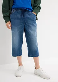 Slip on-jeansbermuda for barn, Slim Fit, bonprix