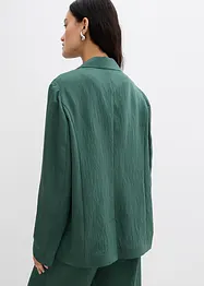 Blazer i strukturert viskosemiks med rynket effekt, bonprix
