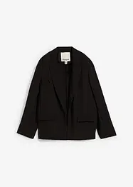 Blazer i strukturert viskosemiks med rynket effekt, bonprix