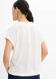 Trikotbluse i strukturert krepp, bonprix