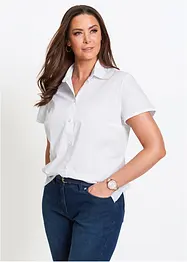 Kortermet bluse i poplin, bonprix