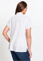Kortermet bluse i poplin, bonprix