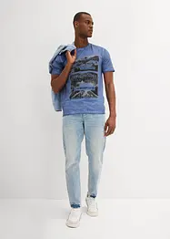 T-skjorte i økologisk bomull og vasket look, bonprix