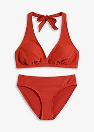 Halterneck-bikini i strukturmateriale (2-delt sett), bonprix