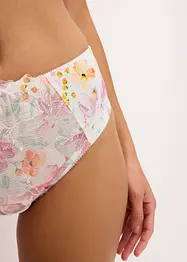 Maxitruse med broderi med diskré print, bonprix