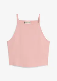 Ribbet topp i økologisk bomull, bonprix