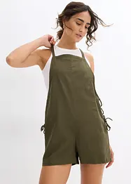 Kort jumpsuit i luftig lin-miks, bonprix
