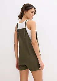 Kort jumpsuit i luftig lin-miks, bonprix