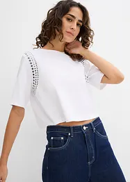 Oversized topp av ren økologisk bomull, bonprix