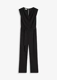 Jersey jumpsuit med skulderpolstring, bonprix