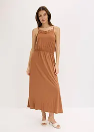 Jerseykjole med blonder, bonprix