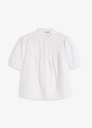 Kortermet bluse av musselin, bonprix