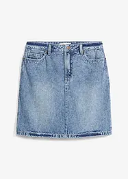 Denimskjørt Mid Waist, Low Stretch, bonprix