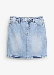 Denimskjørt Mid Waist, Low Stretch, bonprix