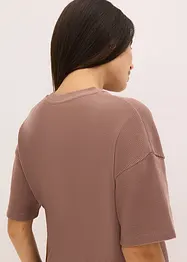 Loungewear-kosedress med shorts i vaflet jersey, bonprix