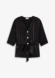 Bluse med knytebelte, bonprix