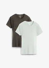 Mammatopp i økologisk bomull (2-pack), bonprix