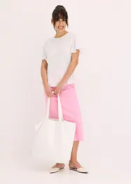 Jerseytopp med smock, bonprix