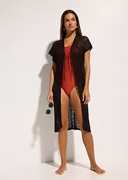 Heklet strandkimono i viskose, bonprix