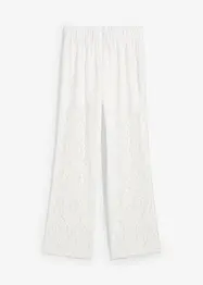 Pull on-bukse med blonder, bonprix