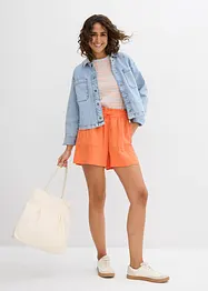 Paperbag-shorts i lett lyocell, bonprix